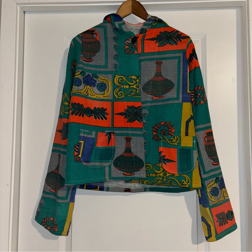 Vintage Table Cloth Jacket - S/M *One of a Kind*